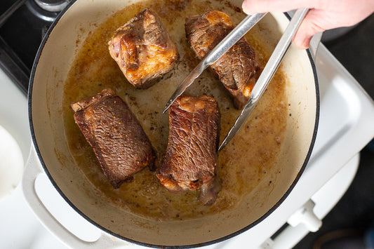 searing sous vide steak