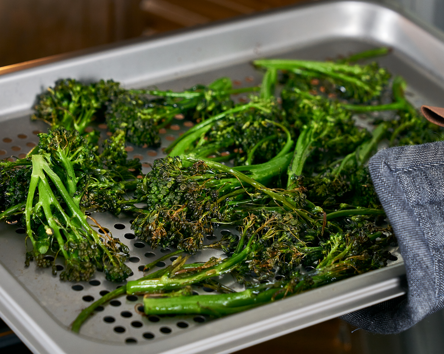 Tapenade di broccoli e olive in forno di precisione Anova