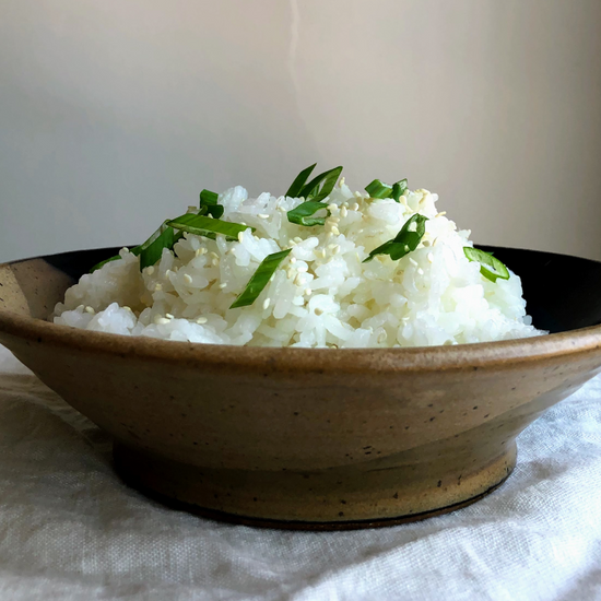 Arroz cozinhado no forno Anova Precision