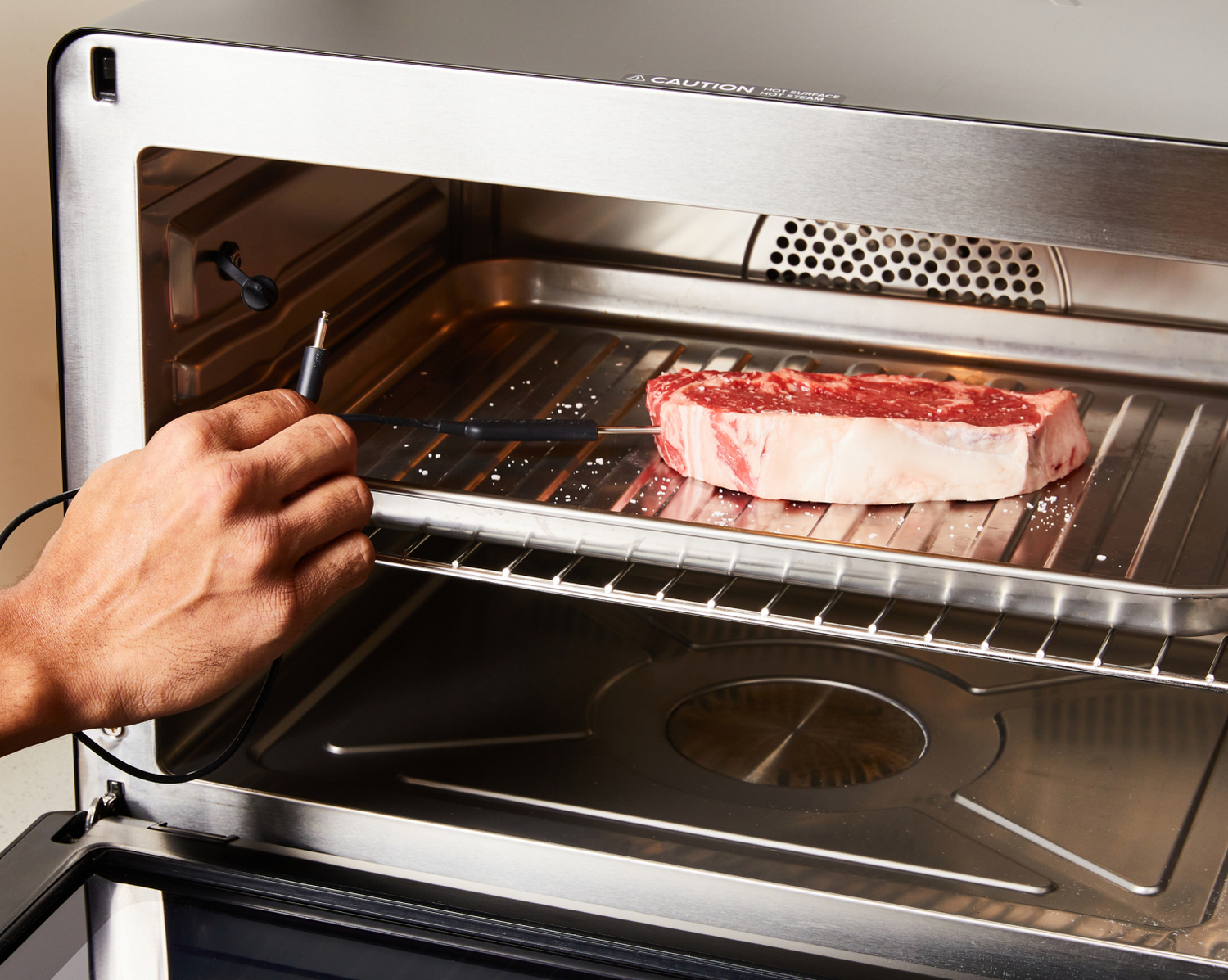 Anova Precision Sonda de forno num bife